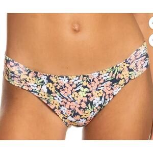 Roxy Beach Classics Mood Indigo Ditsy Love Hipster Bikini Bottom XL NWT